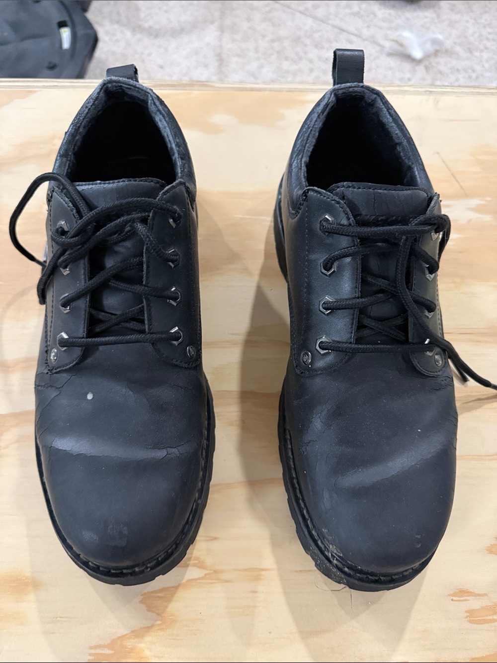 Skechers Men's Black Lace-Up shoes